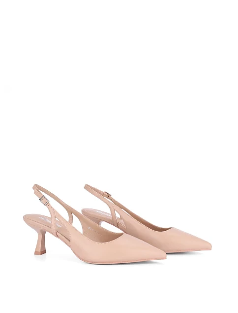 Жіночі туфлі шкіряні бежеві - фото 3 - Miraton
