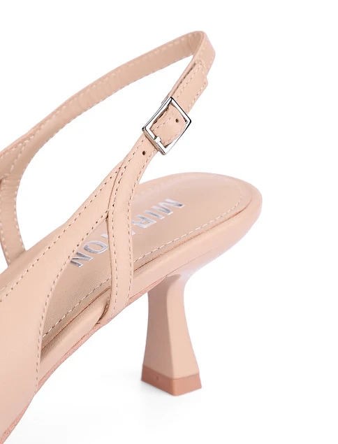 Жіночі туфлі шкіряні бежеві - фото 5 - Miraton