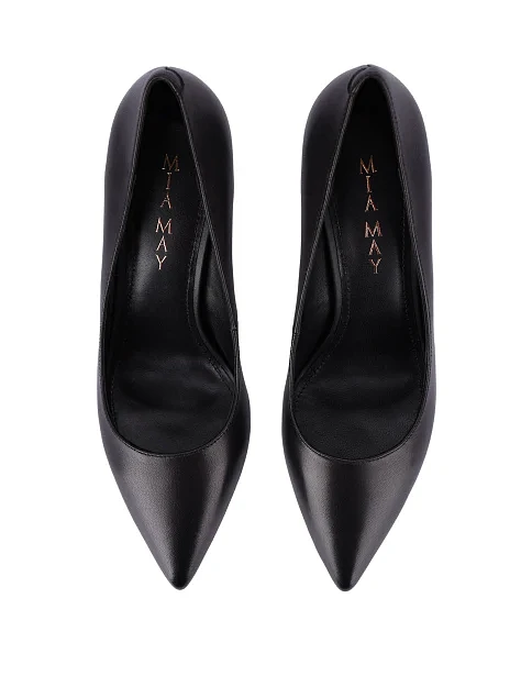 Женские туфли кожаные черные - фото 2 - Miraton