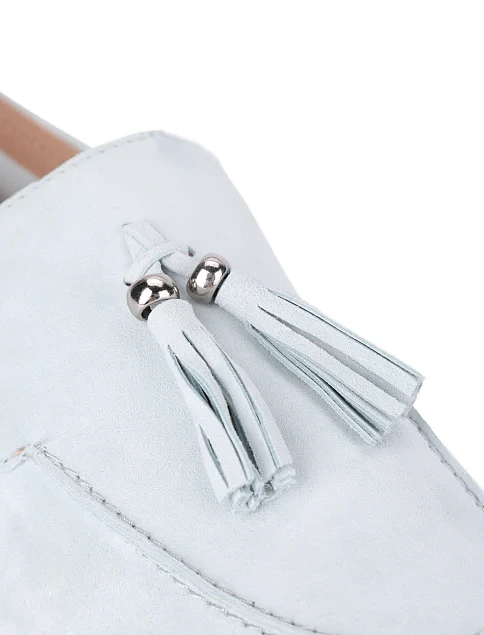 Женские мокасины велюровые серые - фото 6 - Miraton