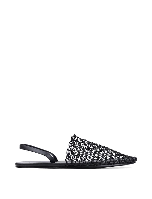 Женские слиперы тканевые черные - фото 1 - Miraton