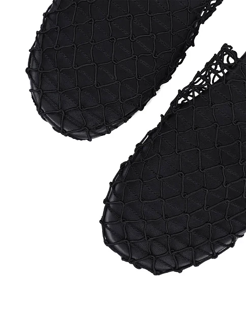 Женские слиперы тканевые черные - фото 5 - Miraton