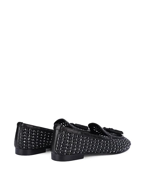 Жіночі сліпери шкіряні чорні - фото 4 - Miraton