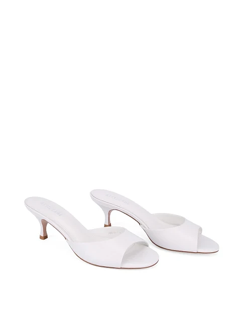 Жіночі сабо шкіряні білі - фото 3 - Miraton