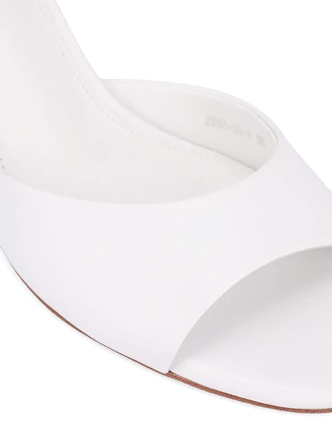 Жіночі сабо шкіряні білі - фото 5 - Miraton