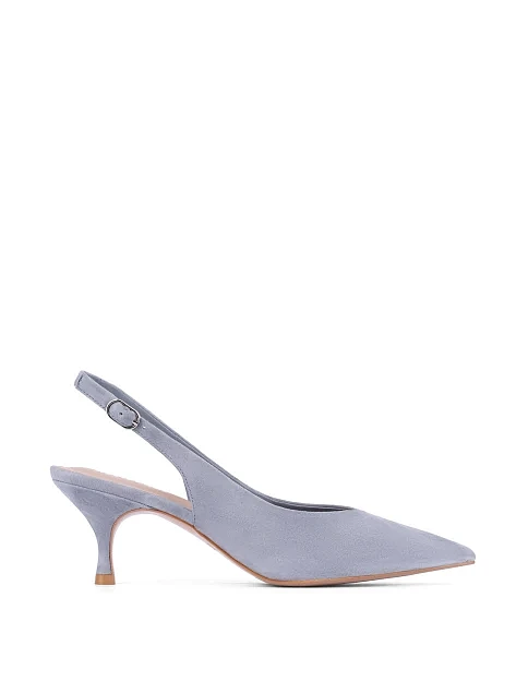 Жіночі туфлі велюрові блакитні - фото 1 - Miraton