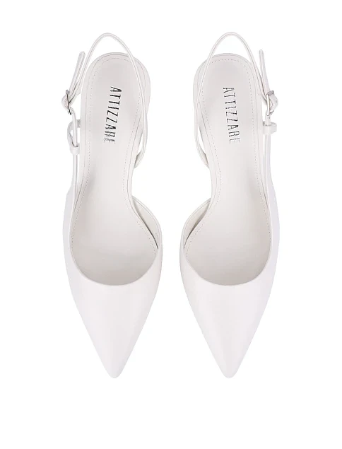 Женские туфли кожаные рисового цвета - фото 2 - Miraton