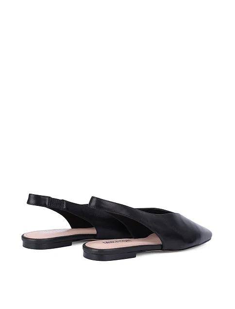 Жіночі балетки шкіряні чорні - фото 4 - Miraton