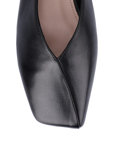 Жіночі балетки шкіряні чорні - фото 5 - Miraton