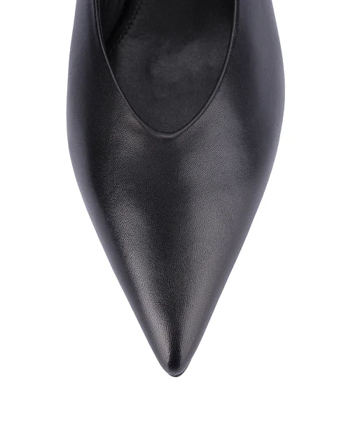 Женские туфли кожаные черные - фото 6 - Miraton