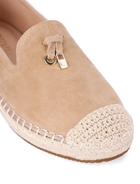 Жіночі еспадрильї велюрові бежеві - фото 6 - Miraton