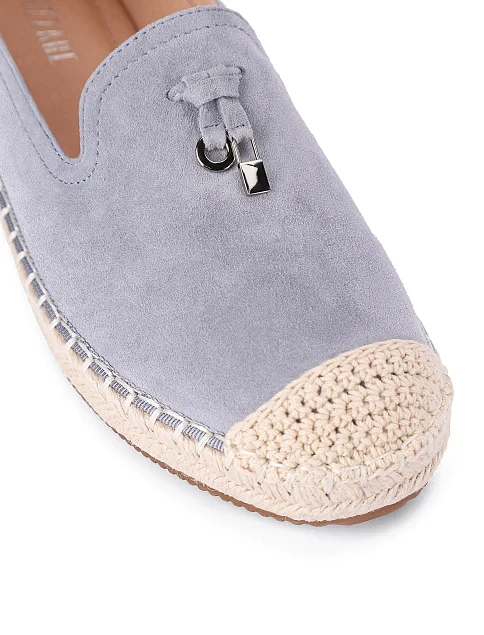 Женские эспадрильи велюровые голубые - фото 6 - Miraton