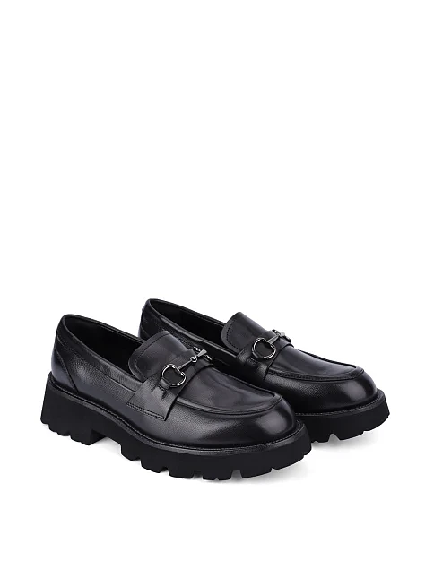 Жіночі туфлі шкіряні чорні - фото 3 - Miraton