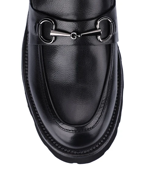 Жіночі туфлі шкіряні чорні - фото 5 - Miraton