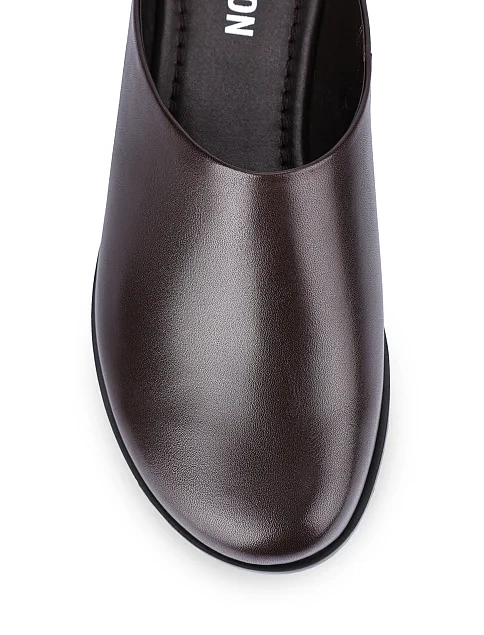 Жіночі сліпери шкіряні коричневі - фото 5 - Miraton