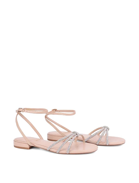 Жіночі сандалії шкіряні бежеві - фото 3 - Miraton