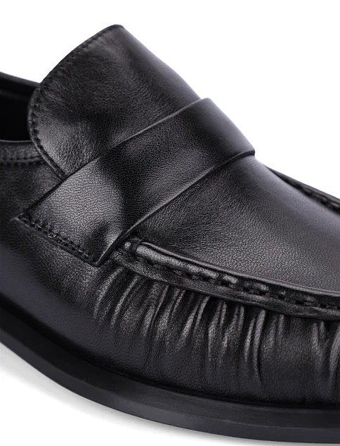 Женские туфли кожаные черные - фото 5 - Miraton