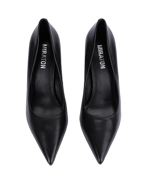 Жіночі туфлі шкіряні чорні - фото 2 - Miraton