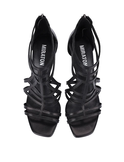 Жіночі черевики шкіряні чорні - фото 2 - Miraton