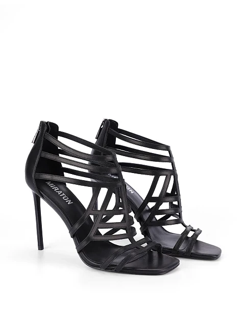 Жіночі черевики шкіряні чорні - фото 3 - Miraton