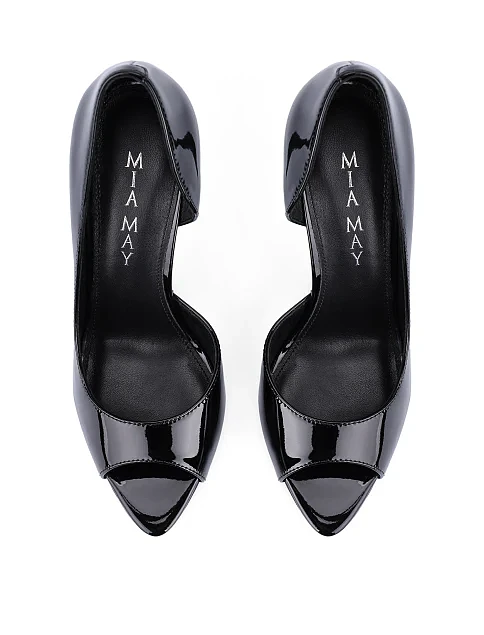 Жіночі шкіряні туфлі чорні - фото 2 - Miraton