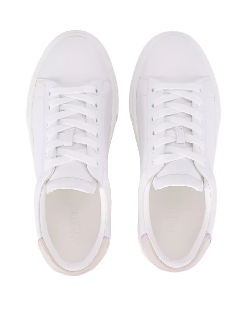 Жіночі кеди шкіряні білі - фото 2 - Miraton