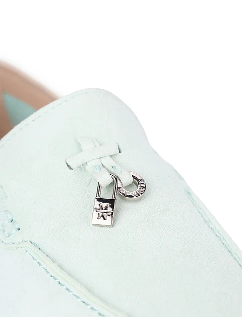 Женские слиперы велюровые голубые - фото 5 - Miraton