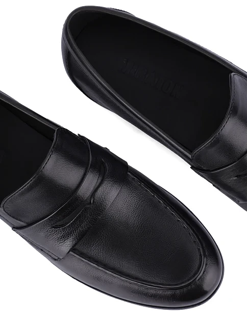 Женские туфли кожаные черные - фото 6 - Miraton