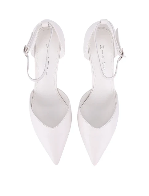 Женские туфли кожаные рисового цвета - фото 2 - Miraton