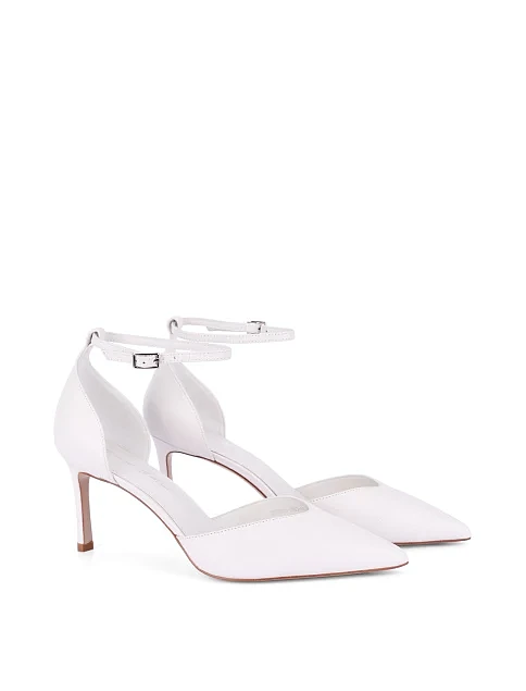 Женские туфли кожаные рисового цвета - фото 3 - Miraton