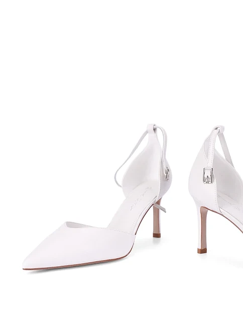 Женские туфли кожаные рисового цвета - фото 5 - Miraton