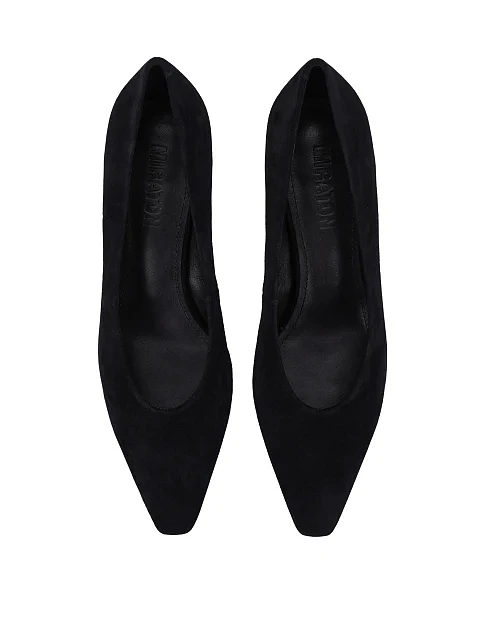 Жіночі туфлі велюрові чорні - фото 2 - Miraton