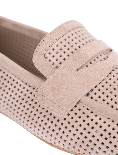 Женские слиперы велюровые бежевые - фото 5 - Miraton