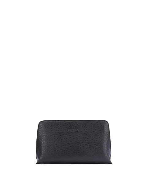 Чоловіча сумка клатч шкіряна чорна - фото 1 - Miraton