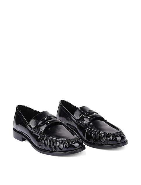 Женские туфли лаковые черные - фото 3 - Miraton