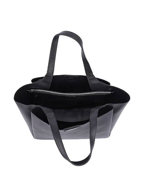 Женская сумка из экокожи черная - фото 6 - Miraton