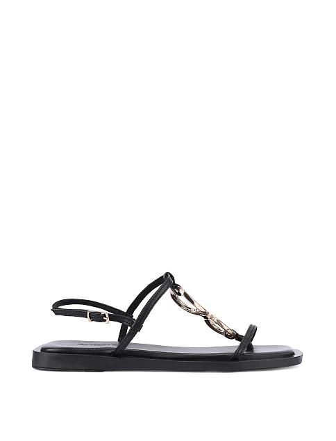 Жіночі сандалі шкіряні чорні - фото 1 - Miraton