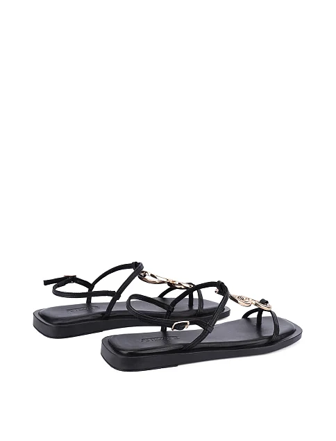 Жіночі сандалі шкіряні чорні - фото 4 - Miraton