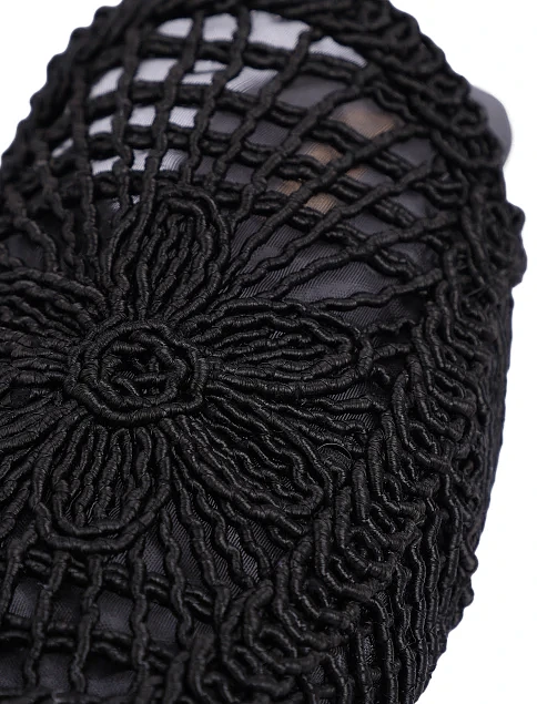 Женские слиперы тканевые черные - фото 5 - Miraton