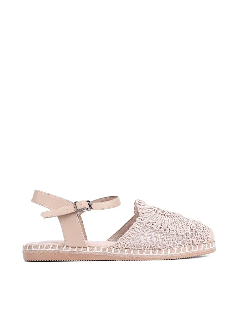 Женские эспадрильи тканевые бежевые - фото 1 - Miraton