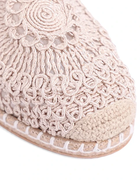 Женские эспадрильи тканевые бежевые - фото 5 - Miraton