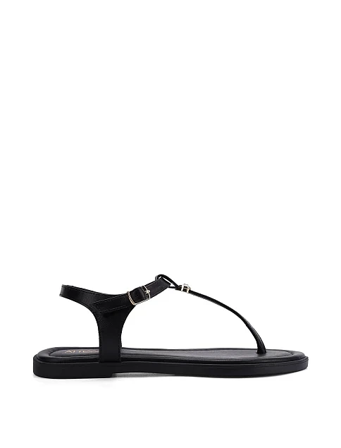 Женские сандалии кожаные черные - фото 1 - Miraton