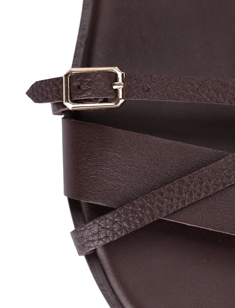 Жіночі сандалі шкіряні коричневі - фото 6 - Miraton