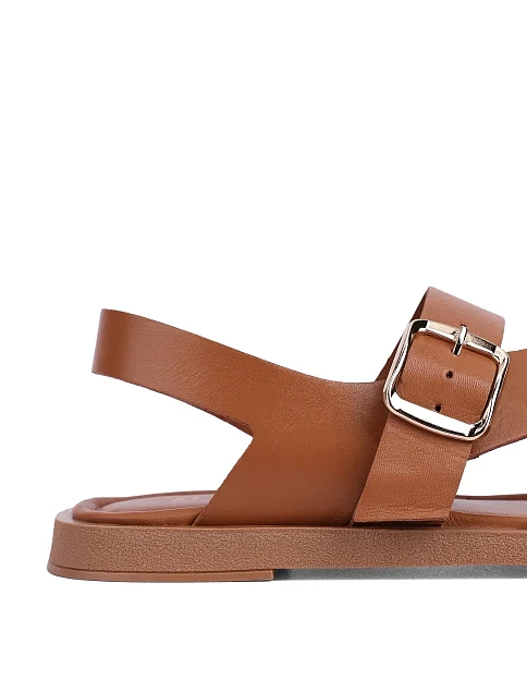 Жіночі сандалі шкіряні коричневі - фото 6 - Miraton