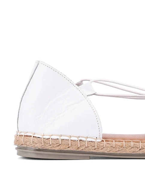 Жіночі еспадрильї шкіряні білі - фото 5 - Miraton