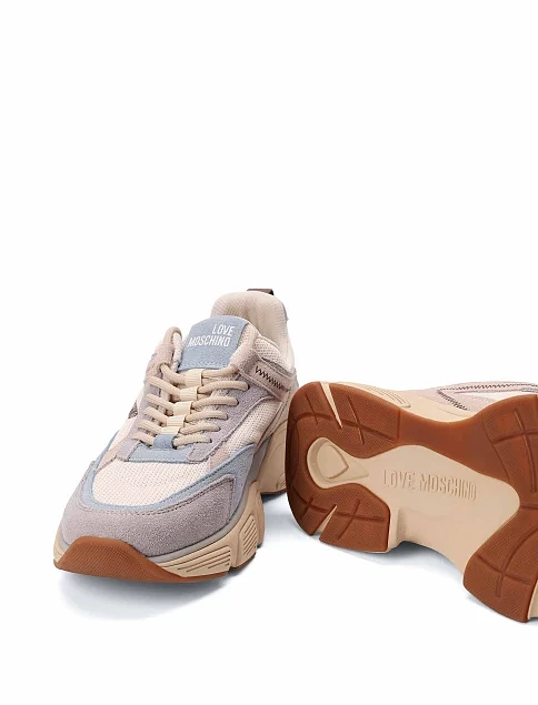 Женские кроссовки замшевые голубые - фото 6 - Miraton