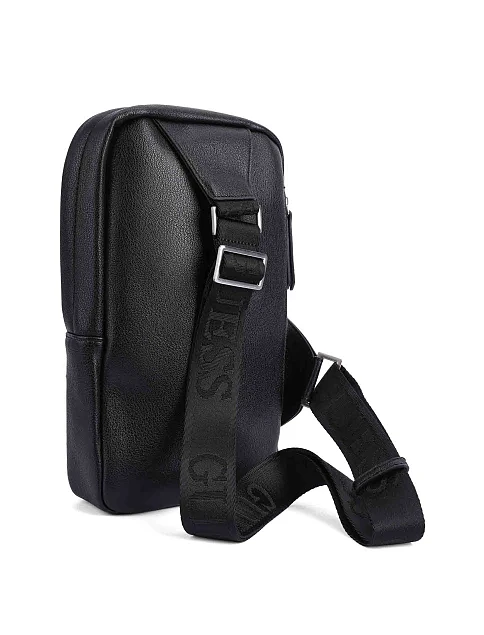 Чоловіча сумка з екошкіри чорна - фото 6 - Miraton