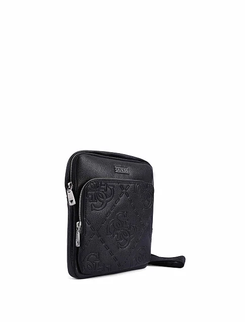 Чоловіча сумка месенджер з екошкіри чорна - фото 2 - Miraton