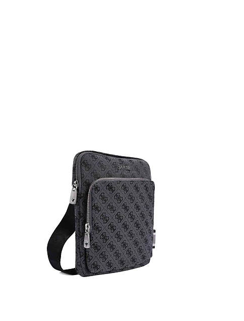 Чоловіча сумка месенджер з екошкіри чорна - фото 2 - Miraton