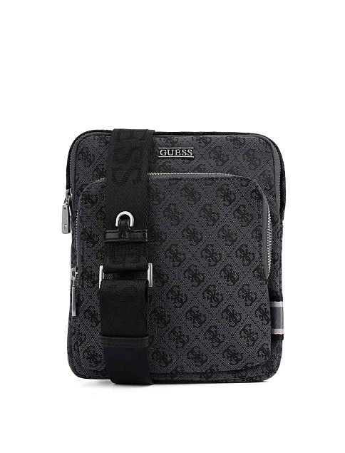 Чоловіча сумка месенджер з екошкіри чорна - фото 6 - Miraton